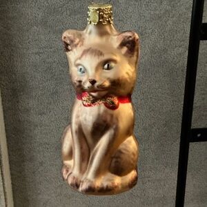 Copper Cat Ornament